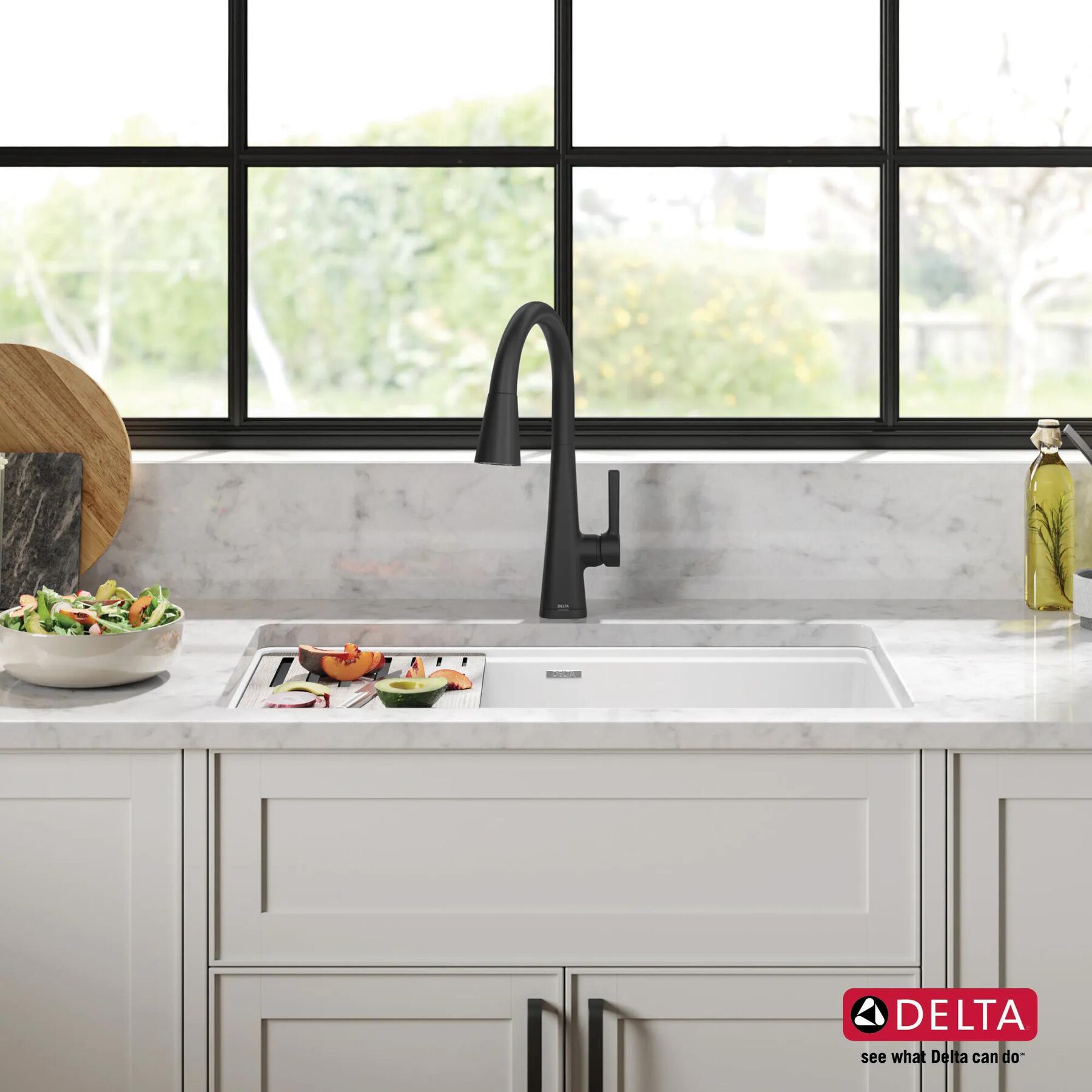 32&rdquo; Granite Composite Workstation Kitchen Sink Undermount Single Bowl with WorkFlow&trade; Ledge and Accessories